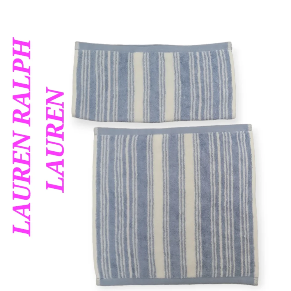 2 LAUREN RALPH LAUREN Sanders stripe Hand wash towel